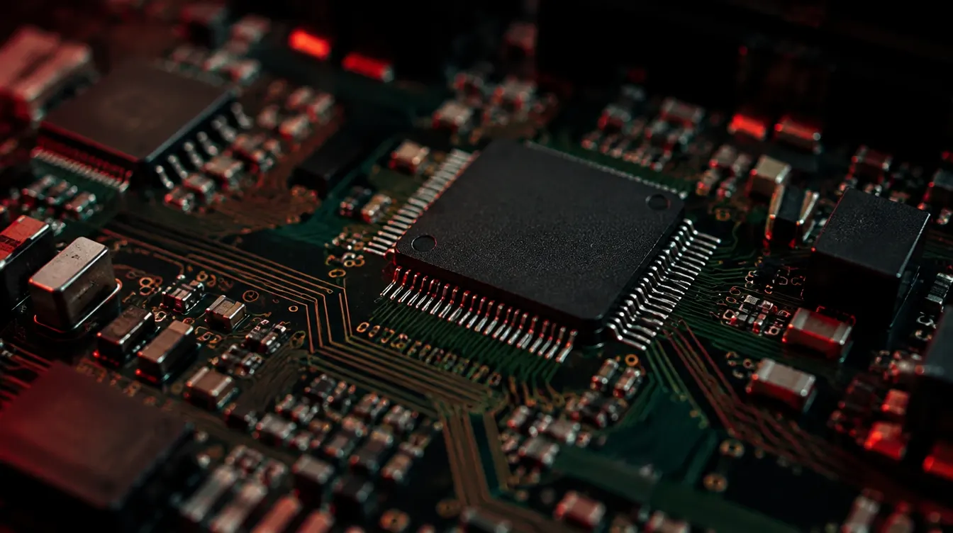 Circuito de módulo ECU en detalle