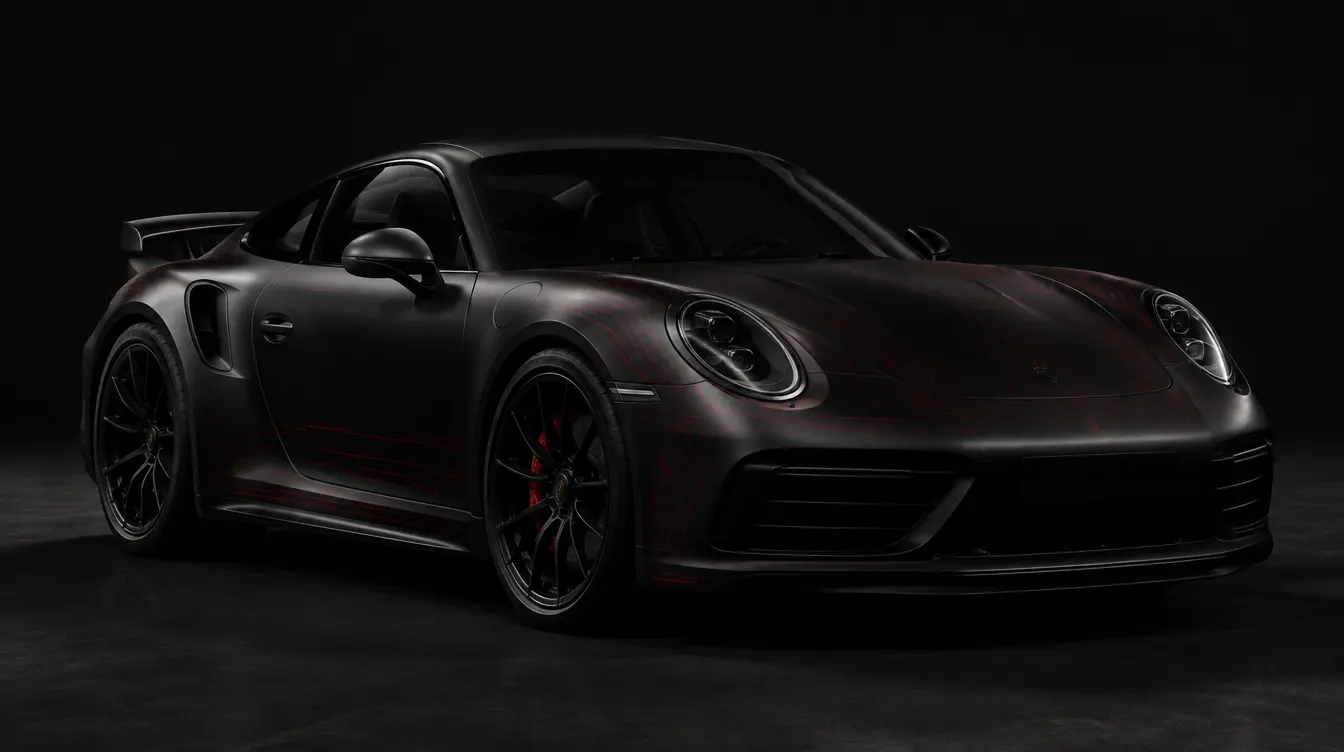 Porsche 911 con sistema electrónico visible
